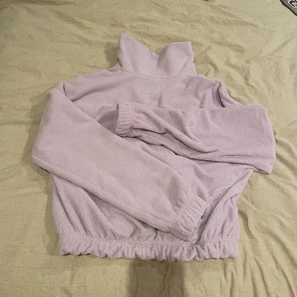 uo track meet half-zip cropped sweatshirt - Picture 4 of 4